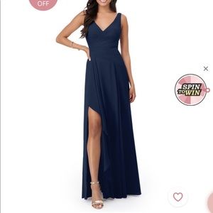 Navy blue bridesmaid dress